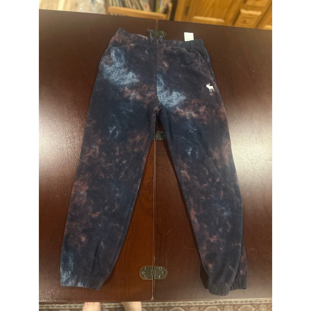 Abercrombie Kids Sleep Pants Size 9/10 Tie Dye Fleece Jogger Elastic Waist